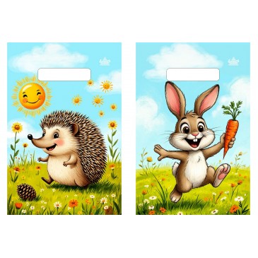 
Мешок ПВД (выр.руч) 300*200 (30мкр) Зайка и ёжик